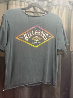 Billabong black Vintage Tailored Fit Tee with Label Print